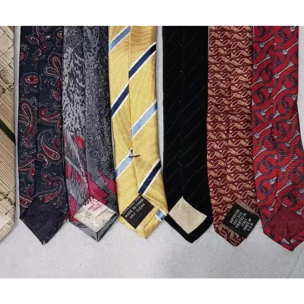 11 Piece Mens Tie Bundle Set Lot Multicolor Colosseo Diroma, Izod, Paco Rabanne,